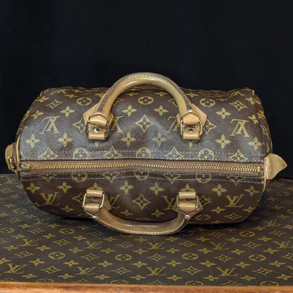 1970s LOUIS VUITTON Speedy 30 The French Company - Vintage LV Bag - Picture 10 of 16
